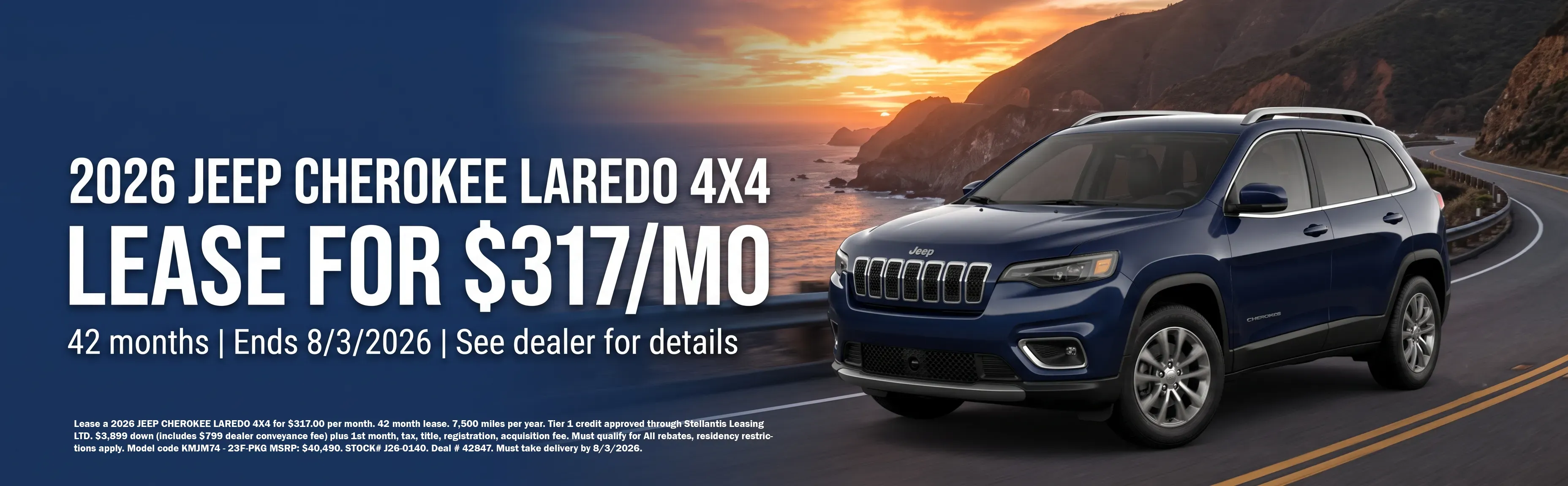 Lease a 2026 Jeep Grand Cherokee Limited for $379 a month at Garavel.